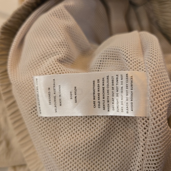 Wilo The Label Parachute Track Jogger Pants Womens Size Small Tan - Picture 8 of 8